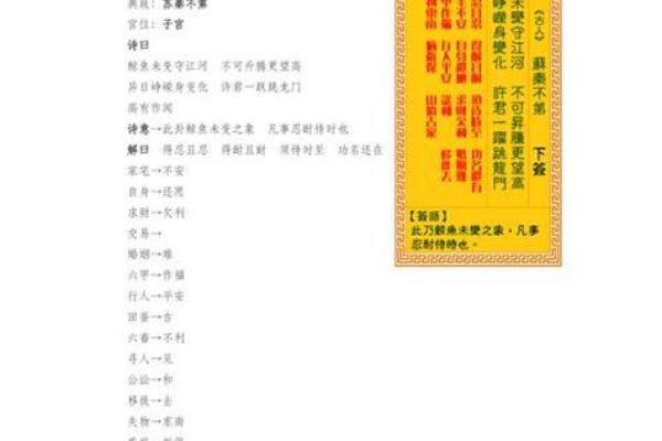 龙王灵签大全