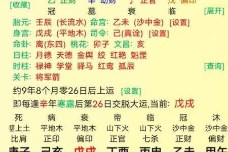 生辰八字算命中欠缺什么