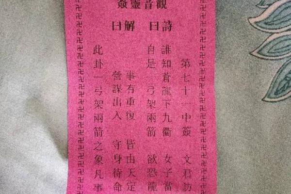 观音灵签66解签