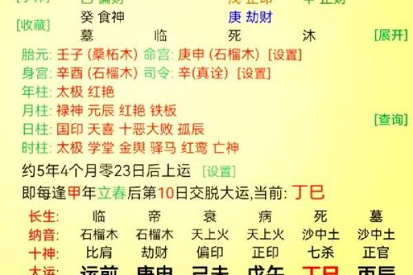 八字术语