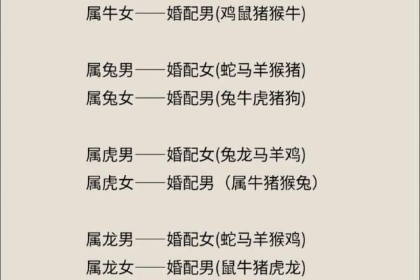 父母与子女属相配对