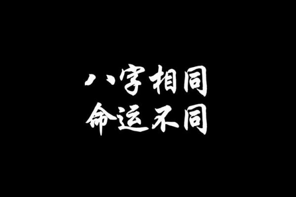 八字一样