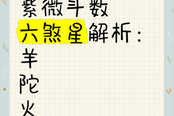 紫薇斗数的六煞