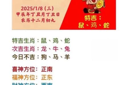 今日老黄历生肖吉凶