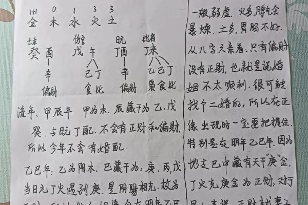 八字弱姻缘线浅