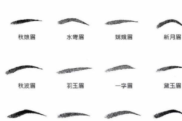 八字眉毛修饰图解女人命运
