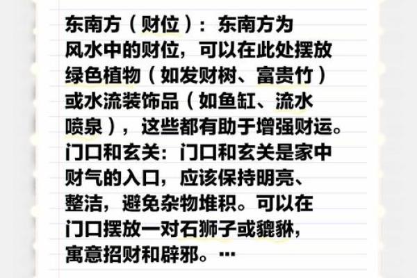 风水财位要避免的问题