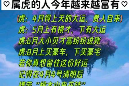 生肖虎-算命的说, 你天生就是富 贵命, 命里带财, 儿女成才, 平安顺遂!