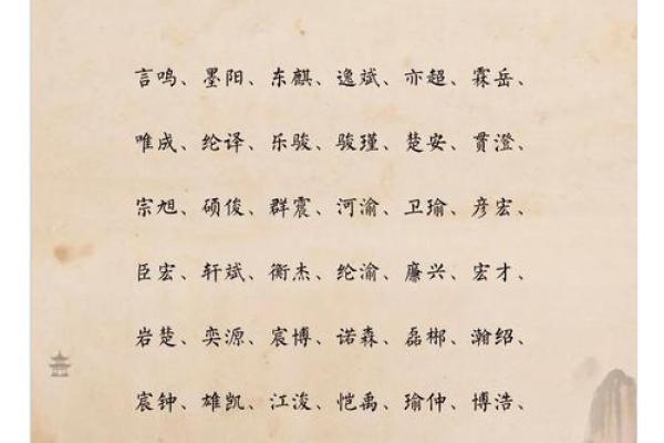 八字缺水的霸气男孩名字