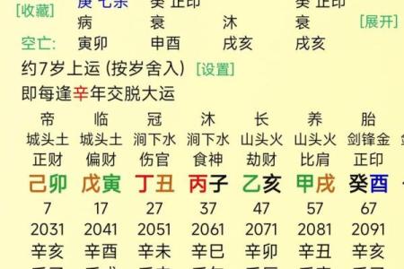 偏财格八字