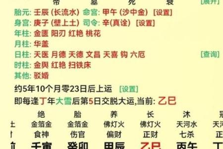 八字命柱