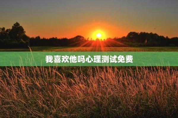 我喜欢他吗心理测试 我会喜欢他吗