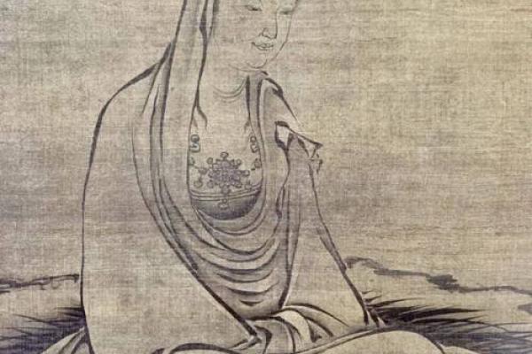观音灵签舜天子传位水墨
