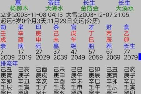 免费四柱八字排盘详解