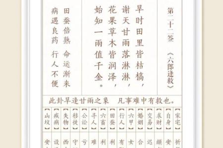 观音灵签第六签大吉解签