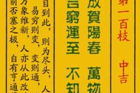黄大仙灵签79